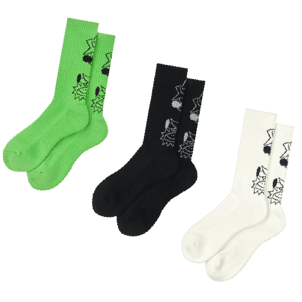 Socks〈 GR,BK,WH 〉 ¥1,980 イメージ画像